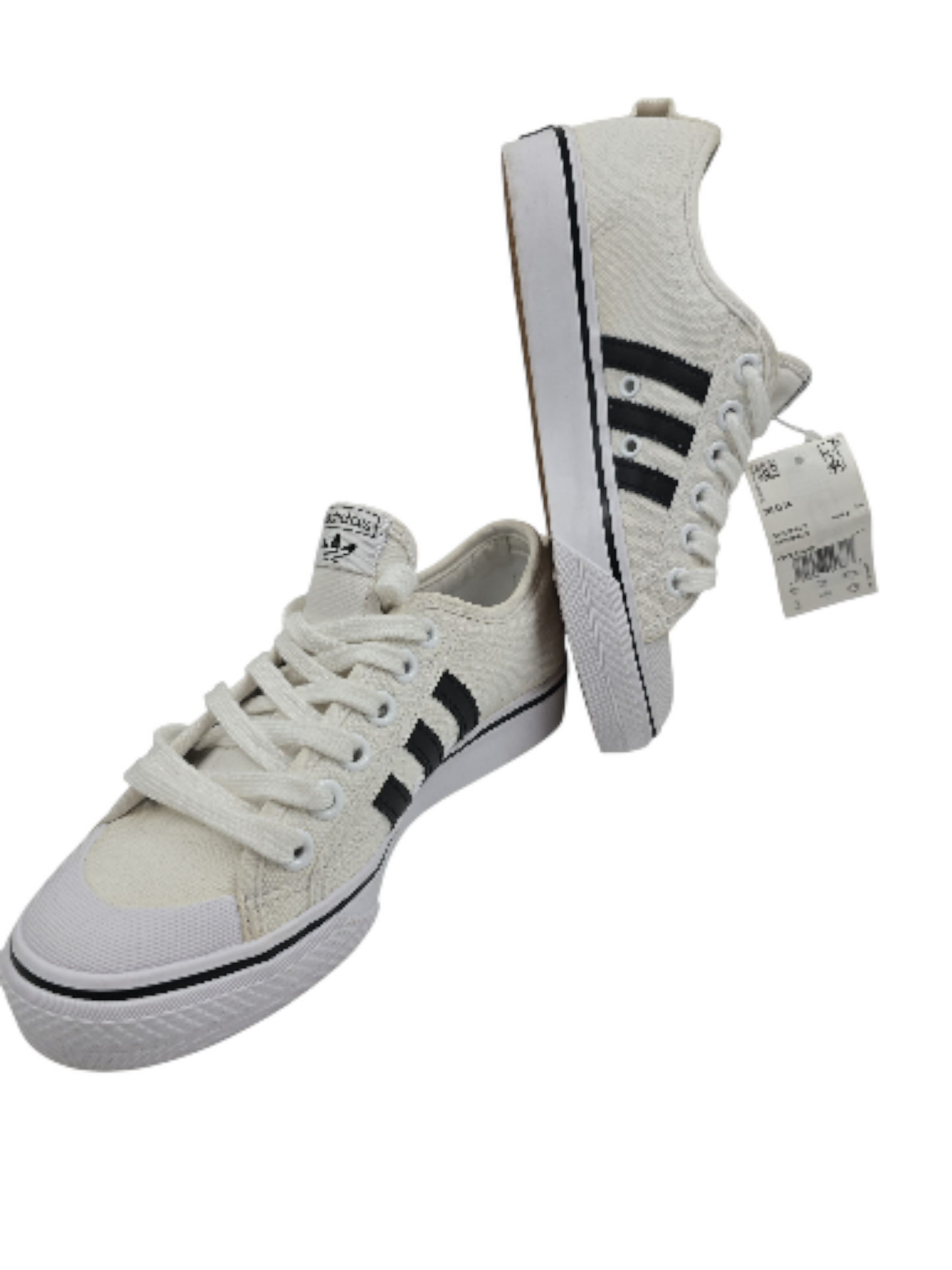 Adidas Nizza Casual Tela Blanco / Lineas Negra No 23