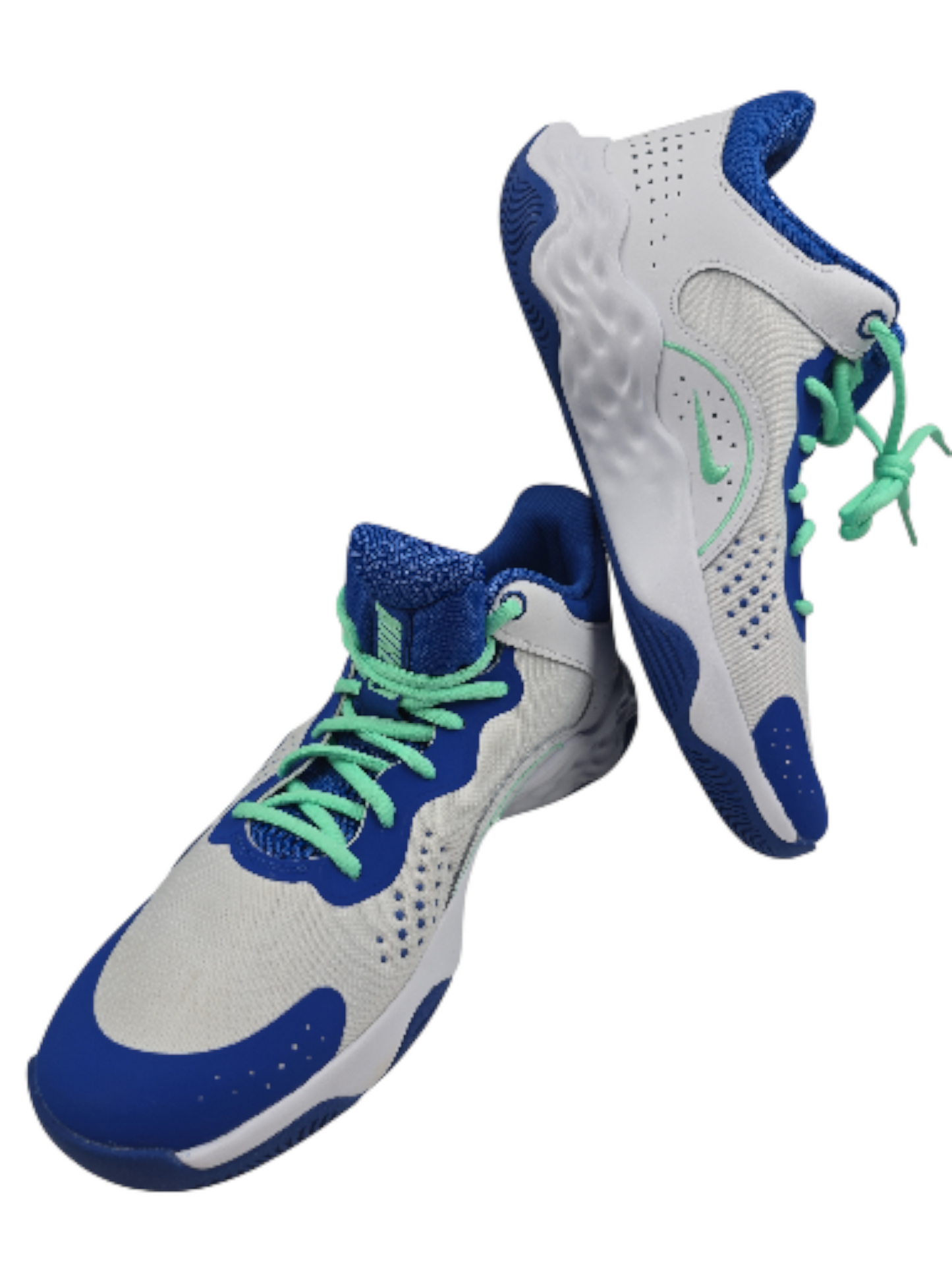 Nike Fly By Mid Basketball Blanco / Azul No 28.5