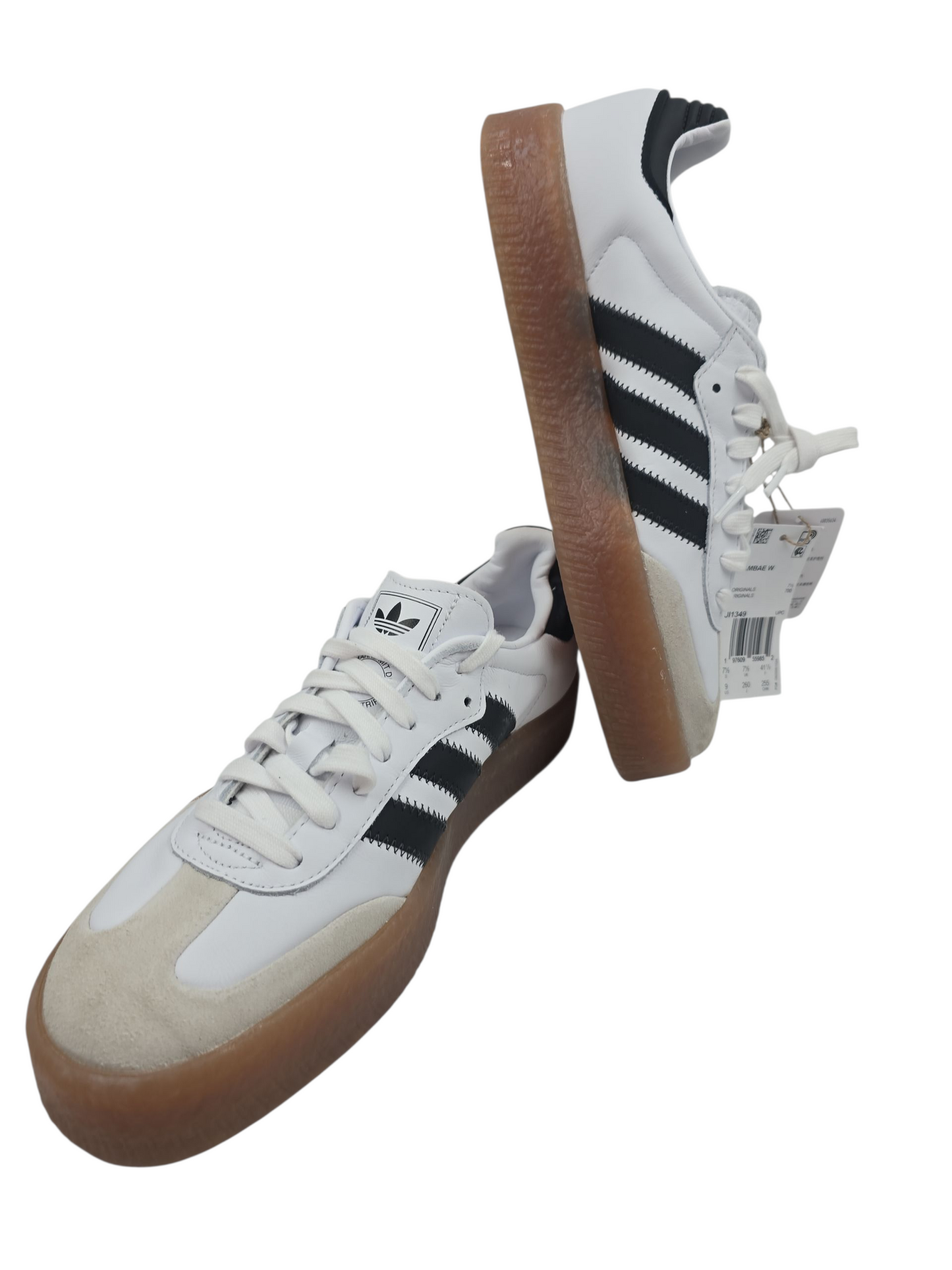 Adidas Samba Especial Edition Blanco / Negro / Suela Gruesa No 26