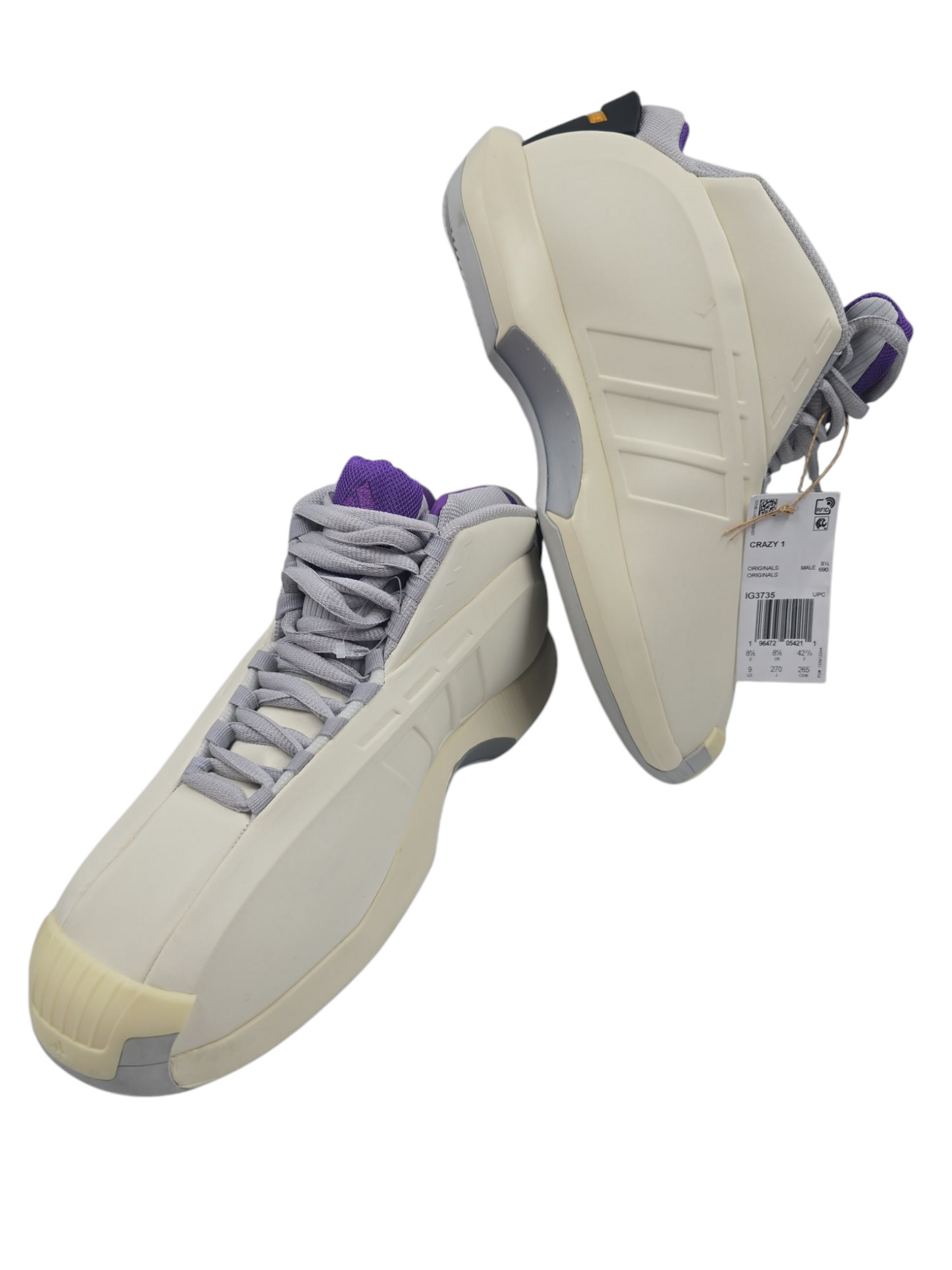 Adidas Kobe Bryant Crazy 1 Beige / Morado No 27