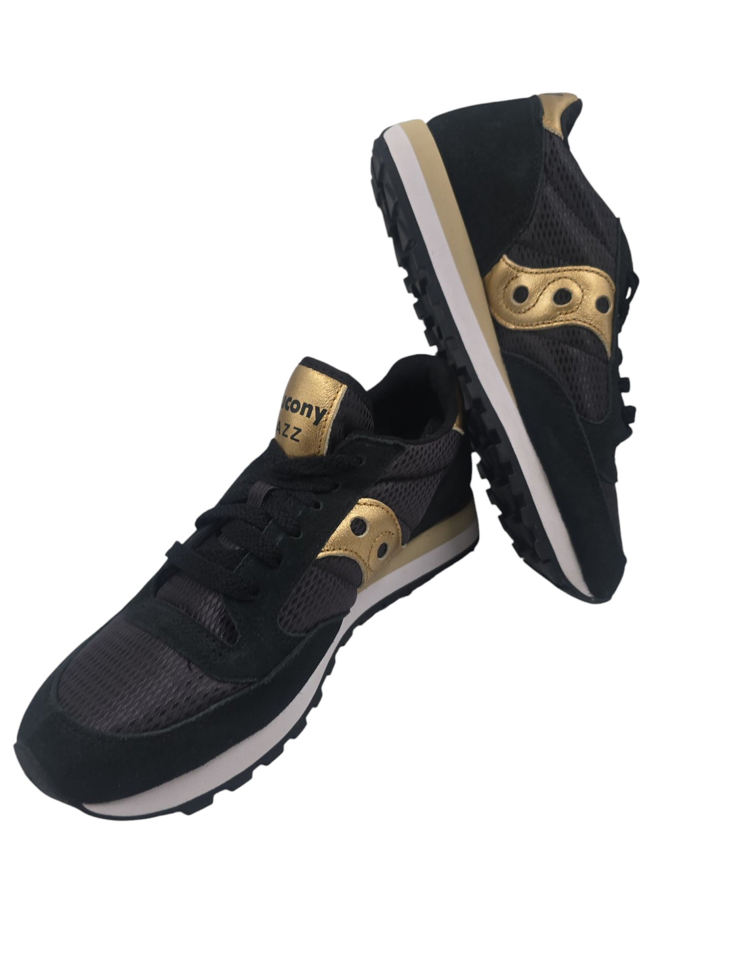Saucony Jazz Casual Sport Negro / Dorado No 24