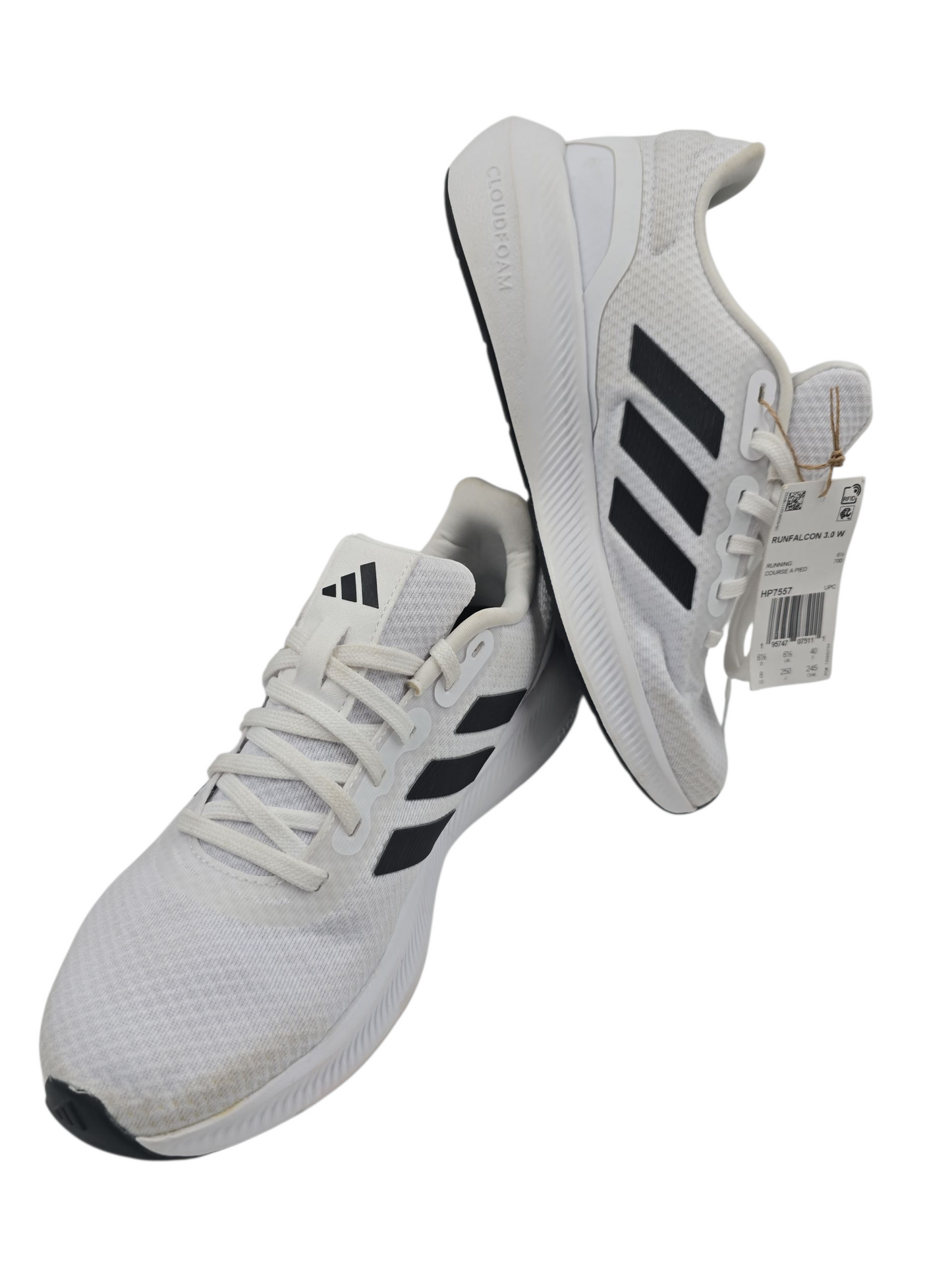Adidas RunFalcon Running 3.0 Blanco / Negro No 25