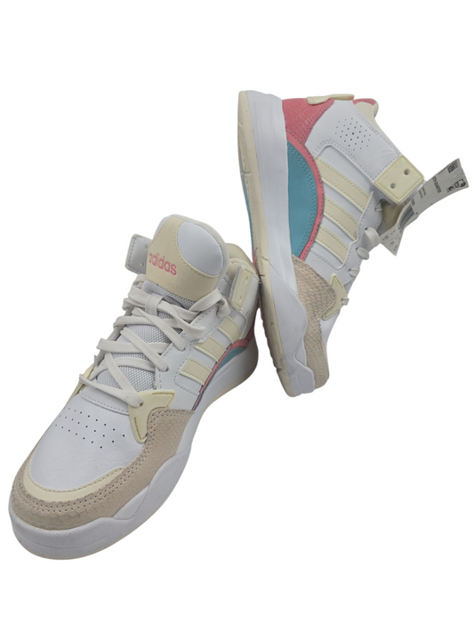 Adidas 5TH Quarter Basketball Retro Bota Blanco / Rosa Azul Pastel No 22.5