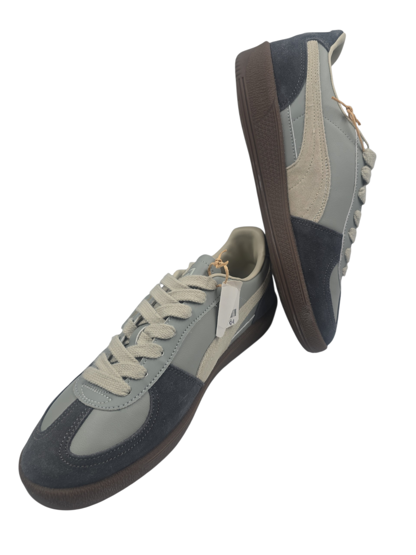 Puma Palermo Casual Piel Tonos Gris No 27