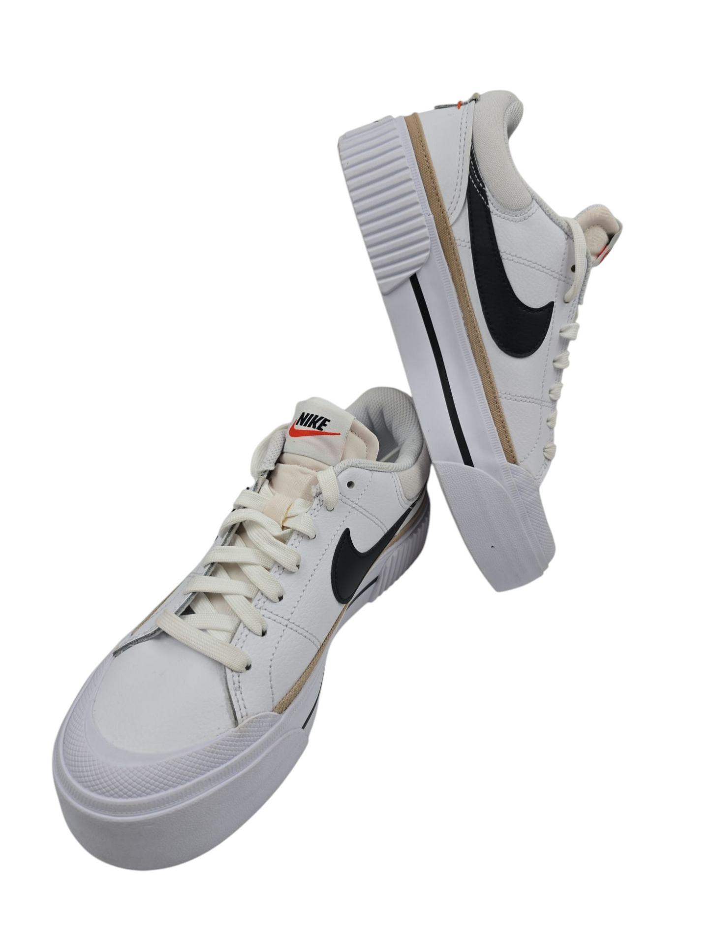 Nike Court Legacy Lift Plataforma Casual Blanco / Beige No 24