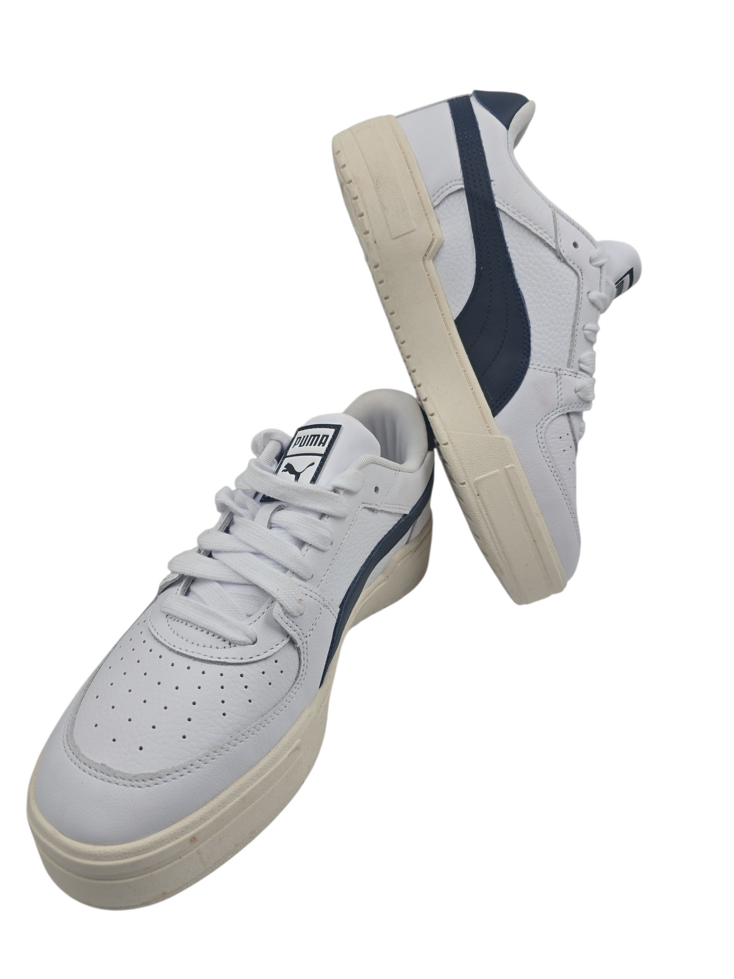 Puma Ca Pro Clasic Suela Media Alta Casual Piel Blanco / Azul No 27.5