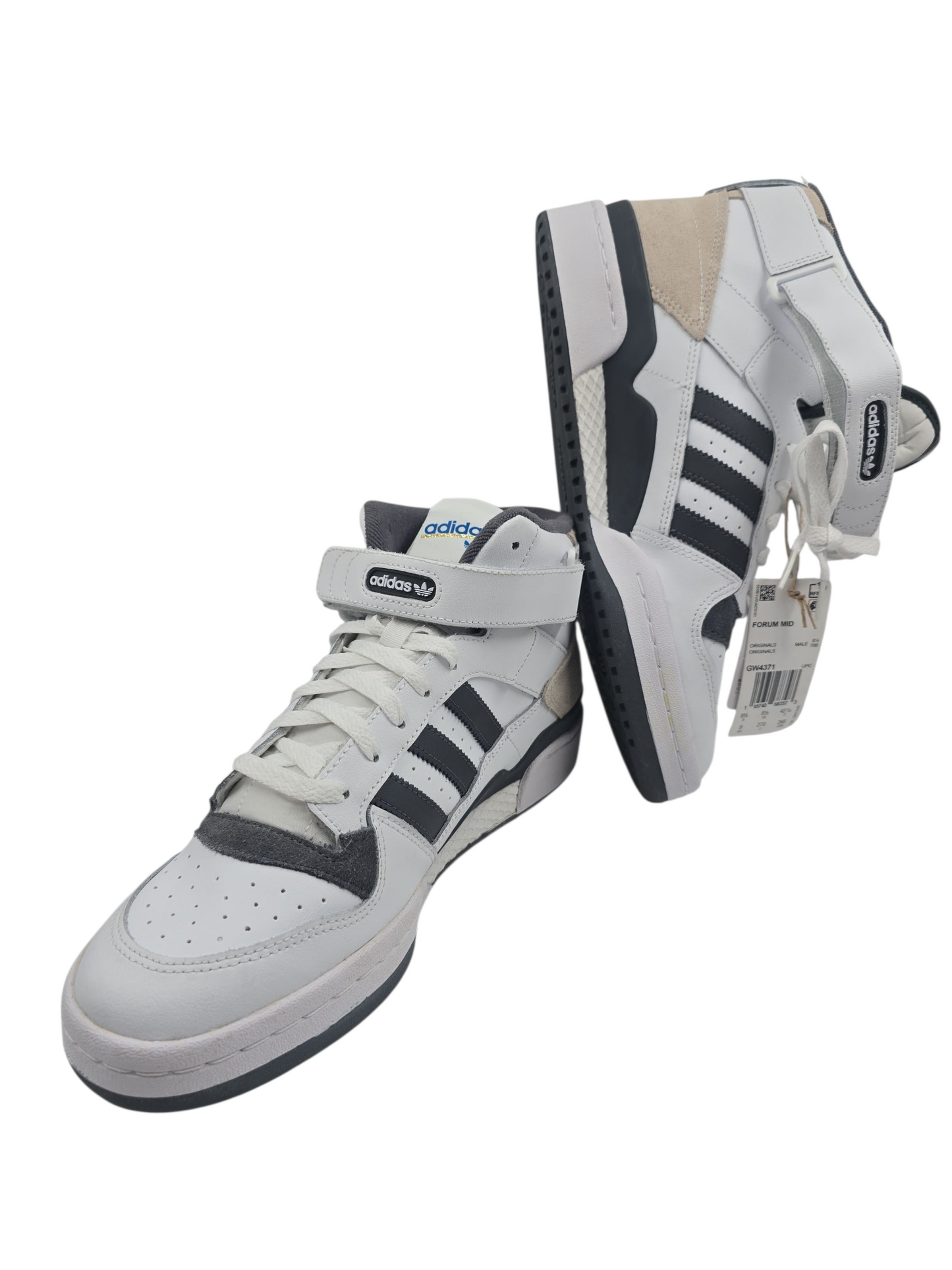 Adidas Forum Mid Basketball Retro Bota Casual Blanco / Gris No 27
