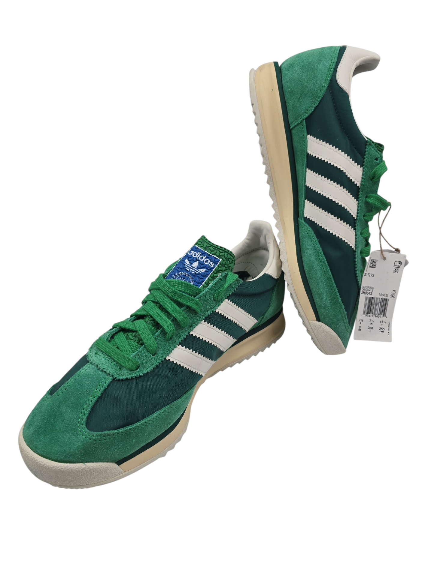 Adidas Sl 72 Rs Casual Retro Training Sport Verde / Blanco No 26