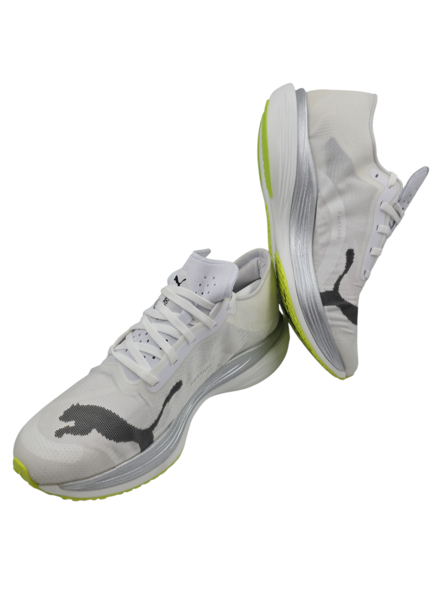 Puma Deviate Nitro Running Pro Fibra de Carbono Blanco / Verde No 27