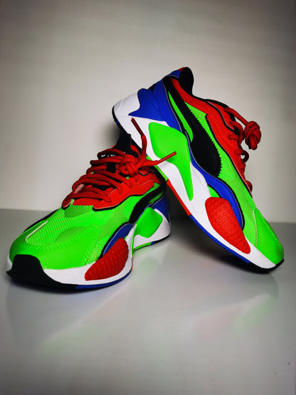 Puma Rsx Verde / Azul / Rojo No 22