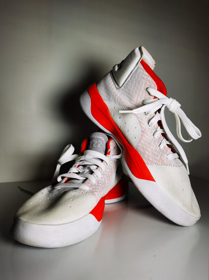 Adidas Basketball Bota Blanco / Rojo No 27