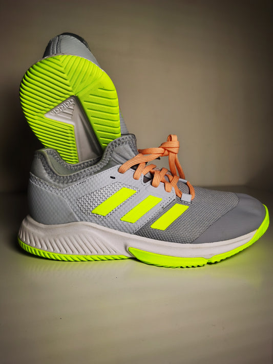 Adidas Court Team Bounce Gris / Verde  No 23.5