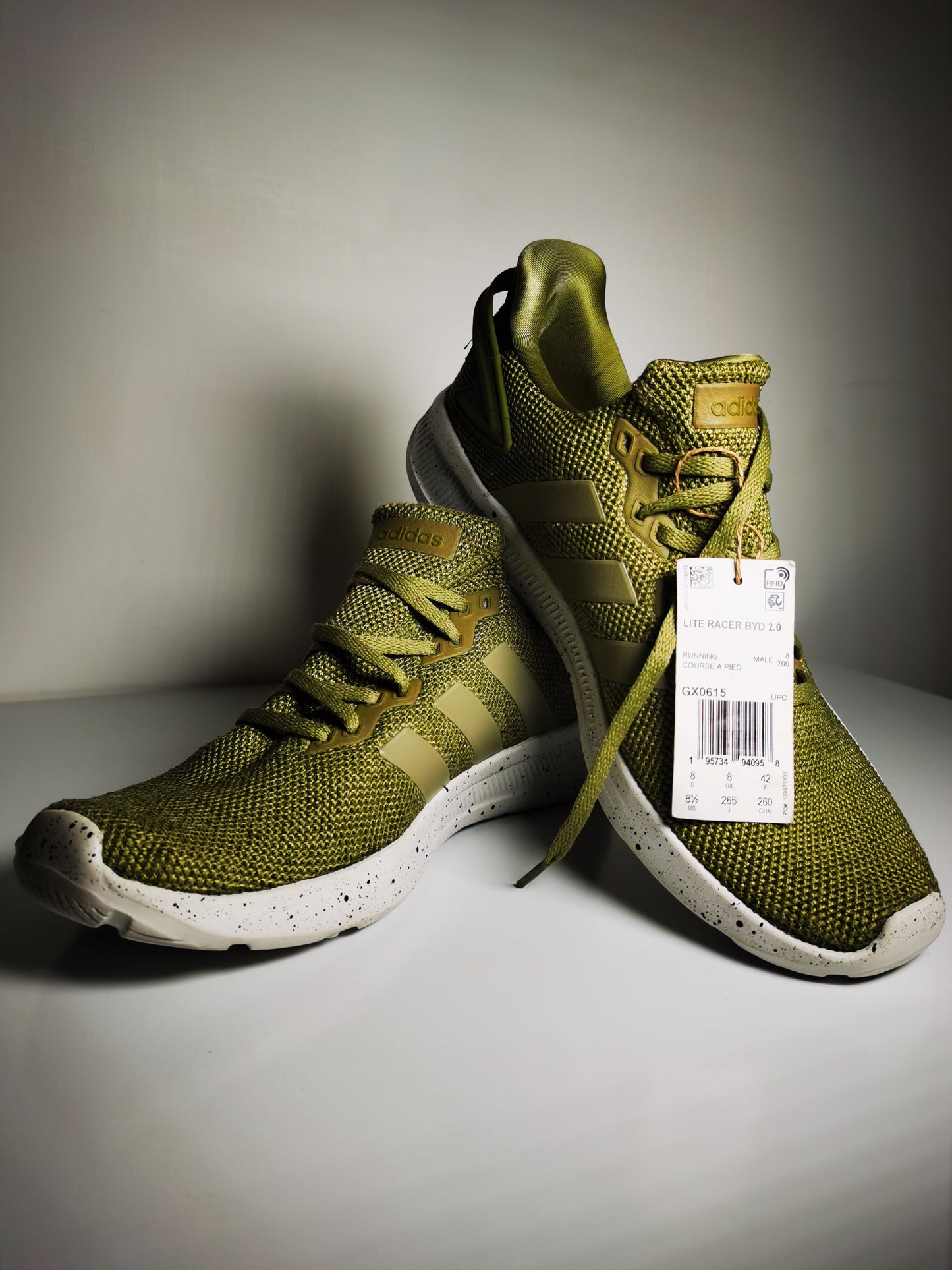 Adidas Lite Racer Verde / Blanco No 26.5