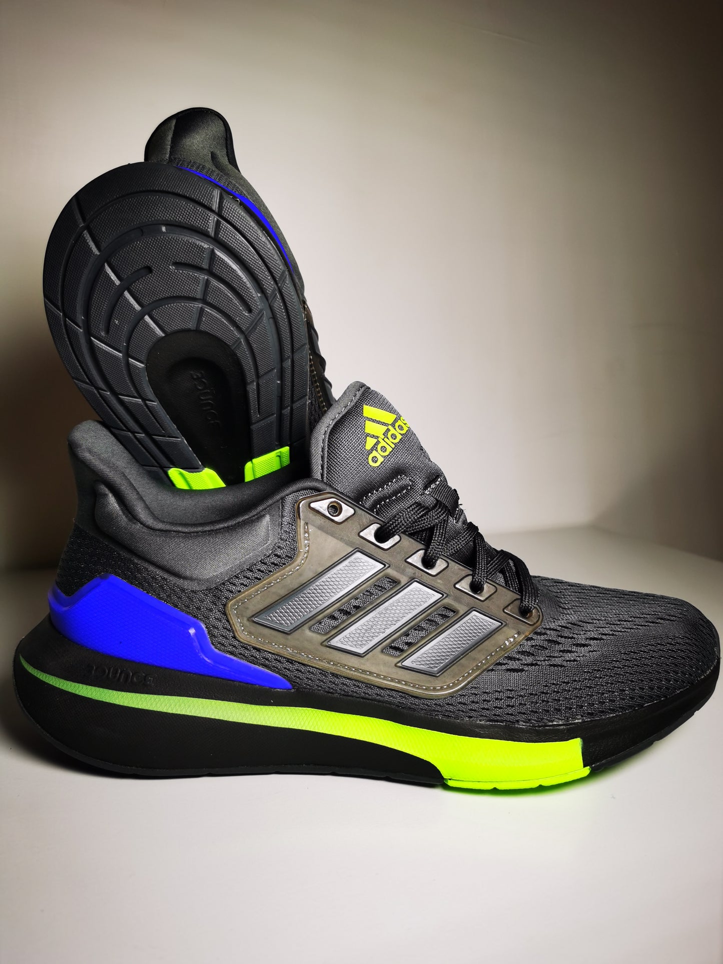 Adidas Bounce Eq21 Run Gris / Azul / Verde No 26.5