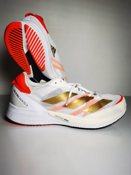 Adidas Adizero Adios 6 Blanco / Naranja / Dorado No 25