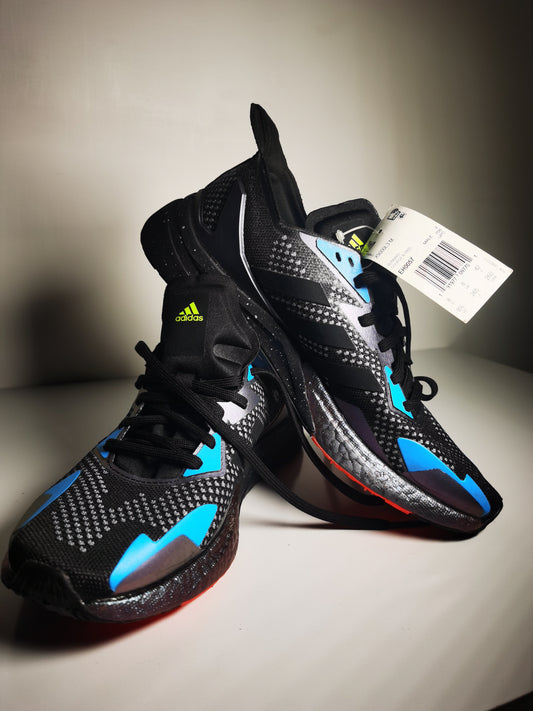 Adidas Boost Running Negro / Azul / Morado No 26.5