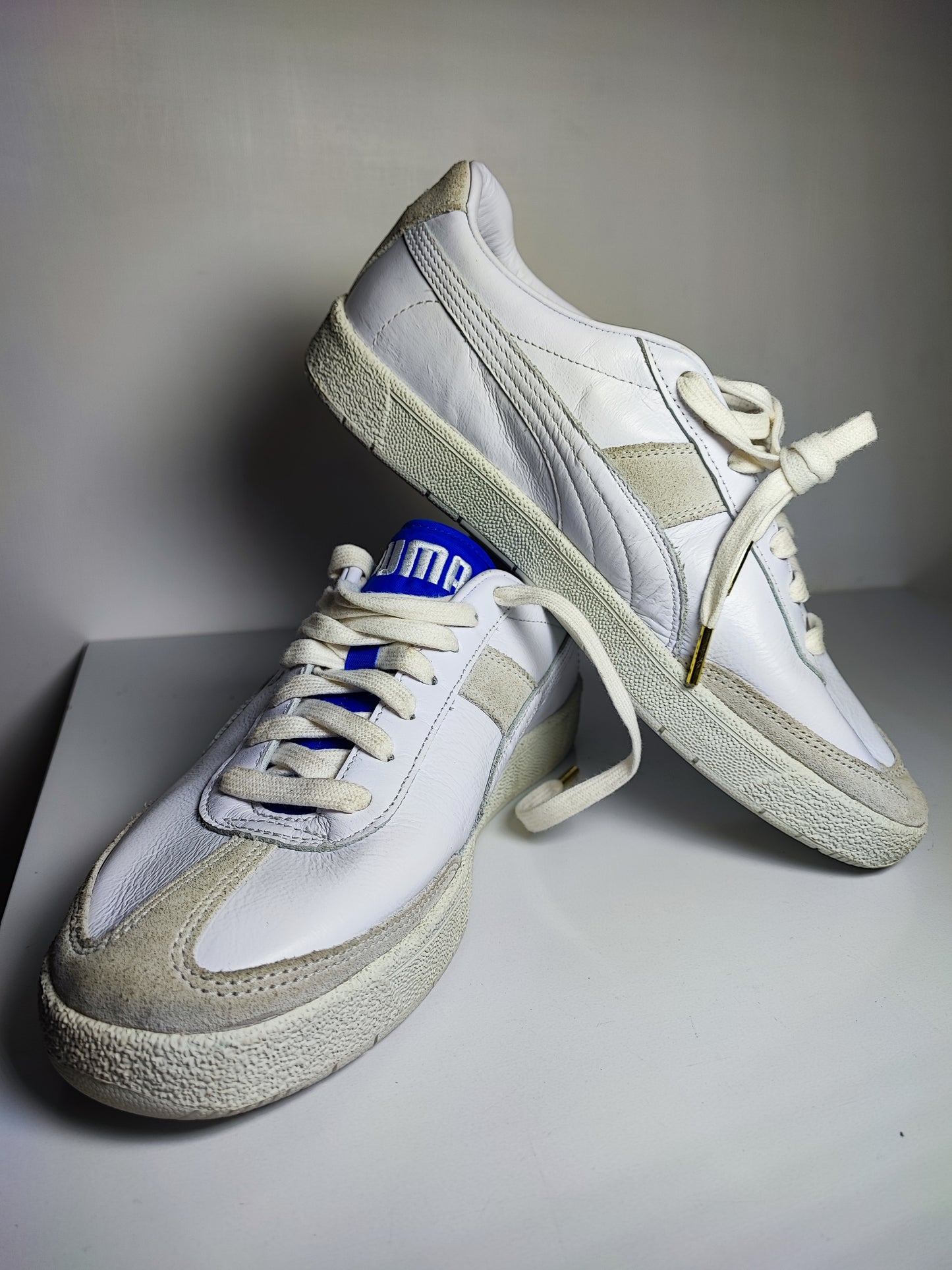 Puma Piel Oslo City Blanco / Azul No 28.5