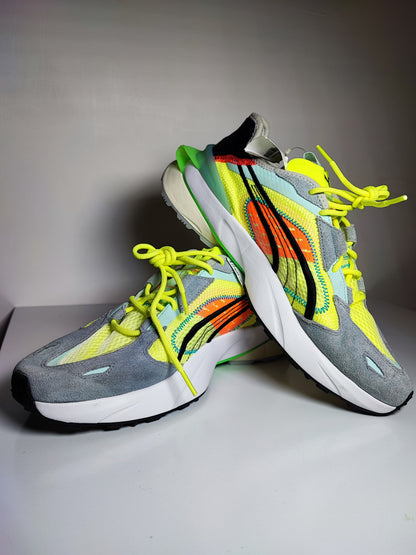 Puma PwrFrame Abstract Verde / Gris / Amarillo No 27