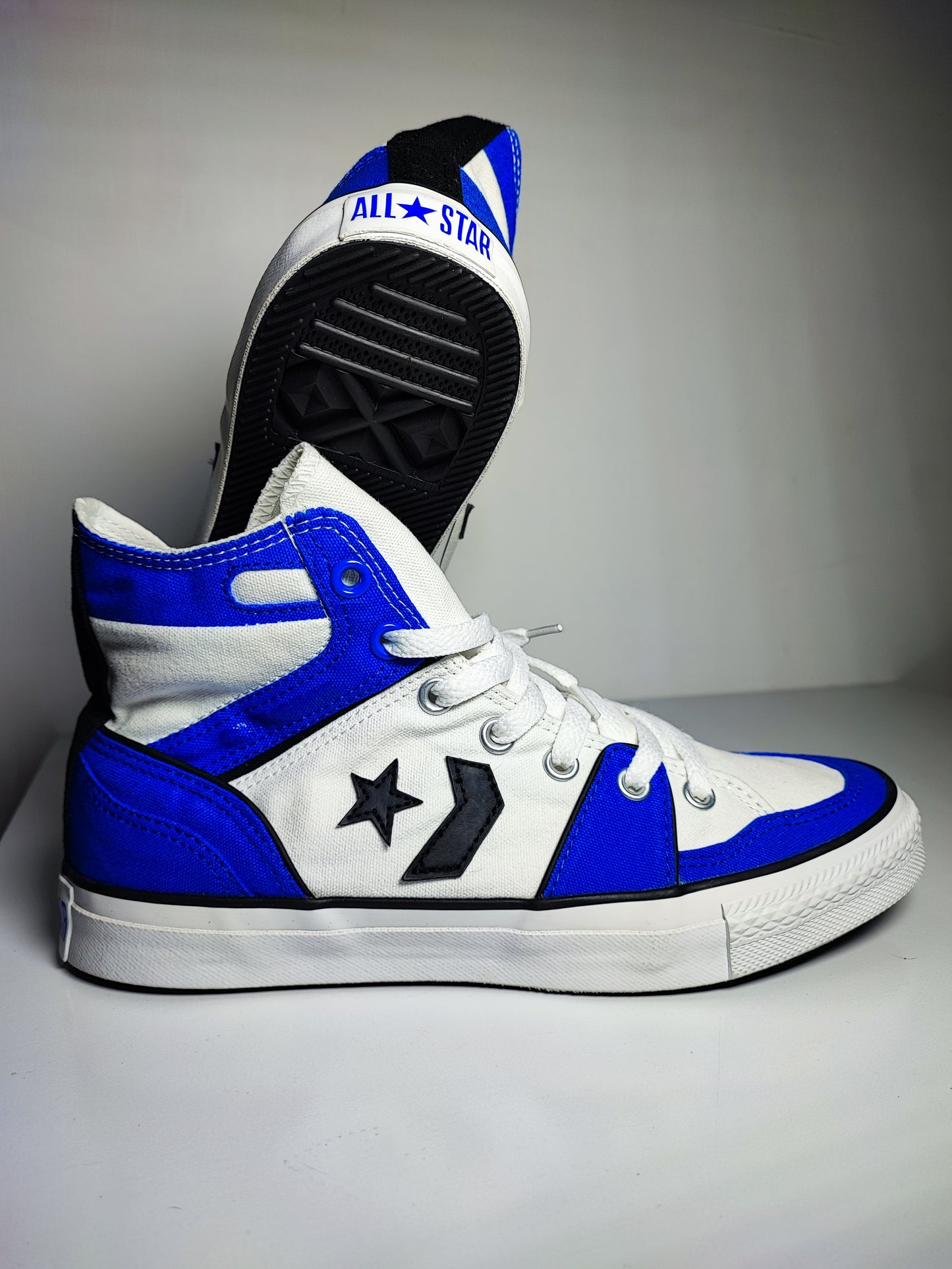 Converse Bota Clasico Retro Blanco / Azul No 27