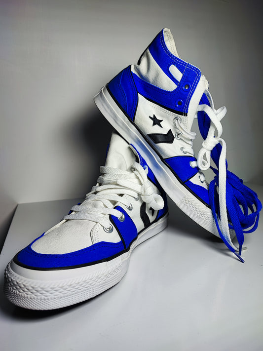 Converse Bota Clasico Retro Blanco / Azul No 27