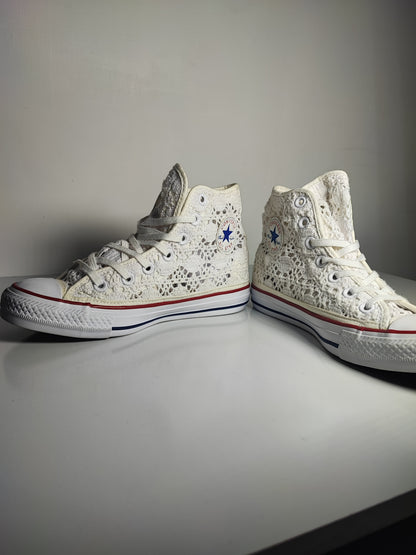 Converse bota Tejido Blanco No 23