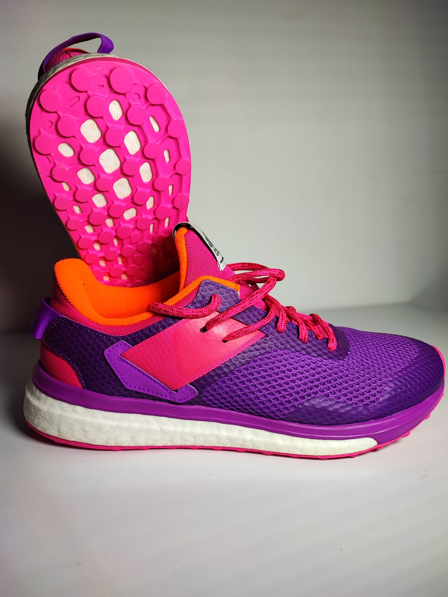 Adidas Running Boost Morado / Rosa / Naranja No 25.5