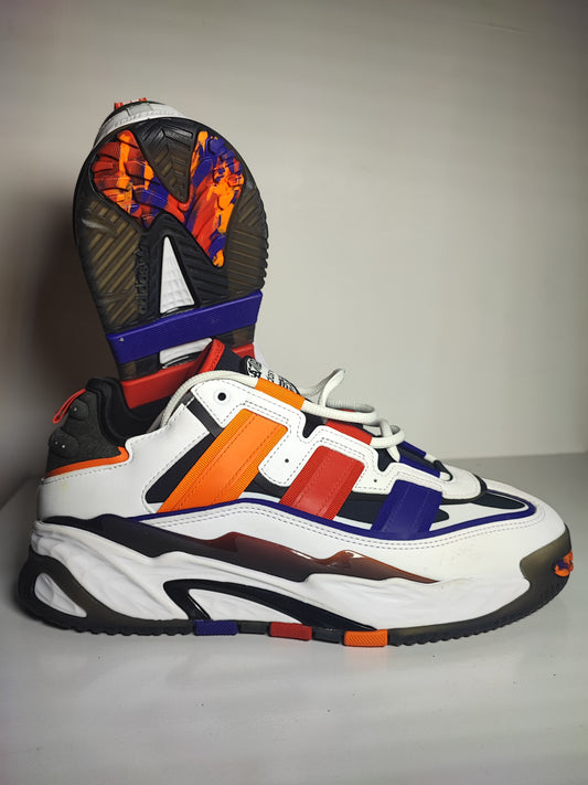 Adidas Niteball Blanco Naranja / Rojo/ Azul No 26.5