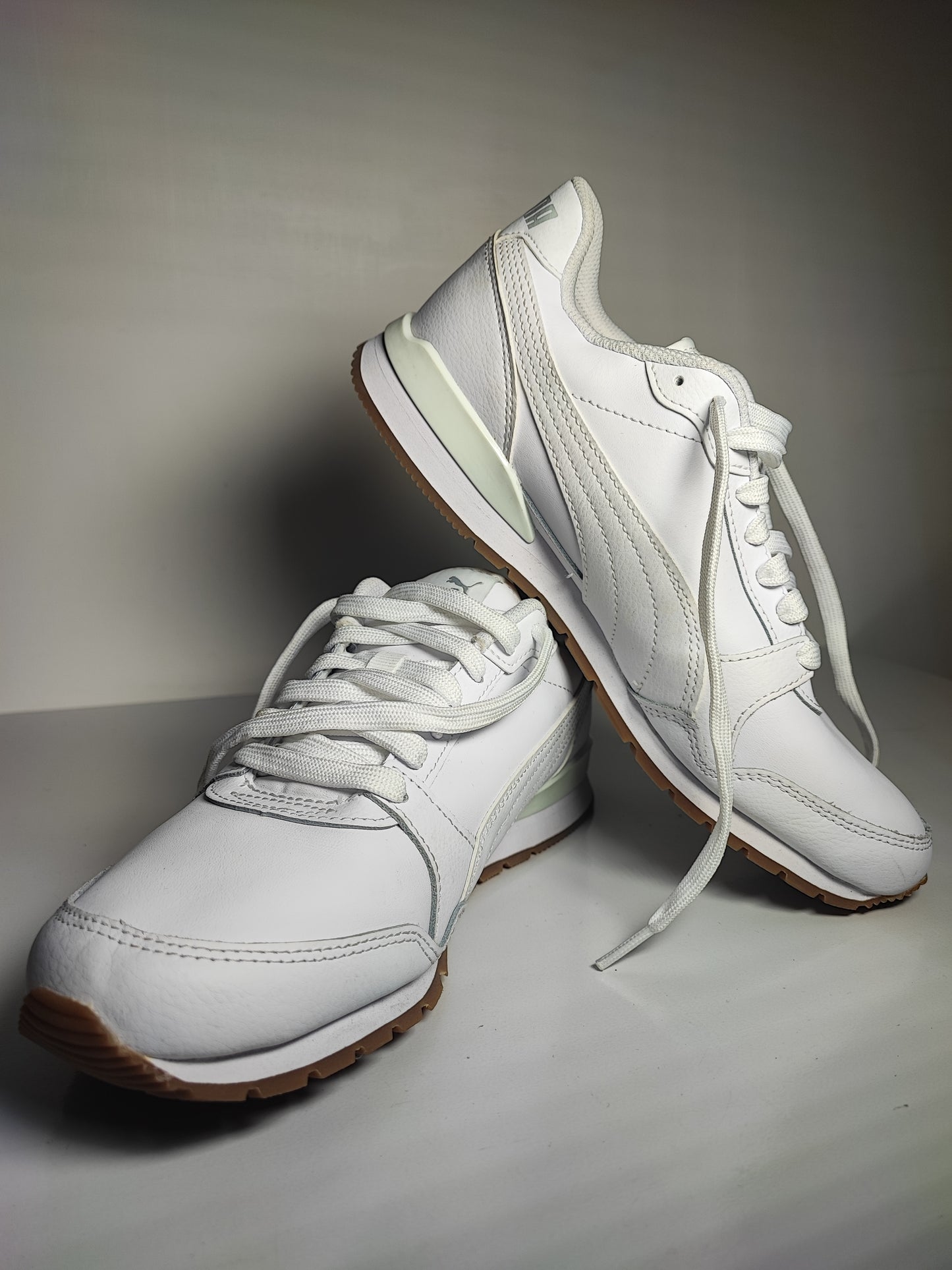 Puma Casual Suela de Liga Blanco / Verde Suave No 26.5
