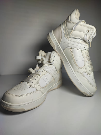 Bota alta Stradivarius Blanco No 25.5