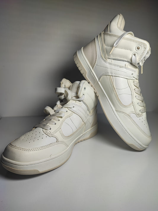 Bota alta Stradivarius Blanco No 25.5