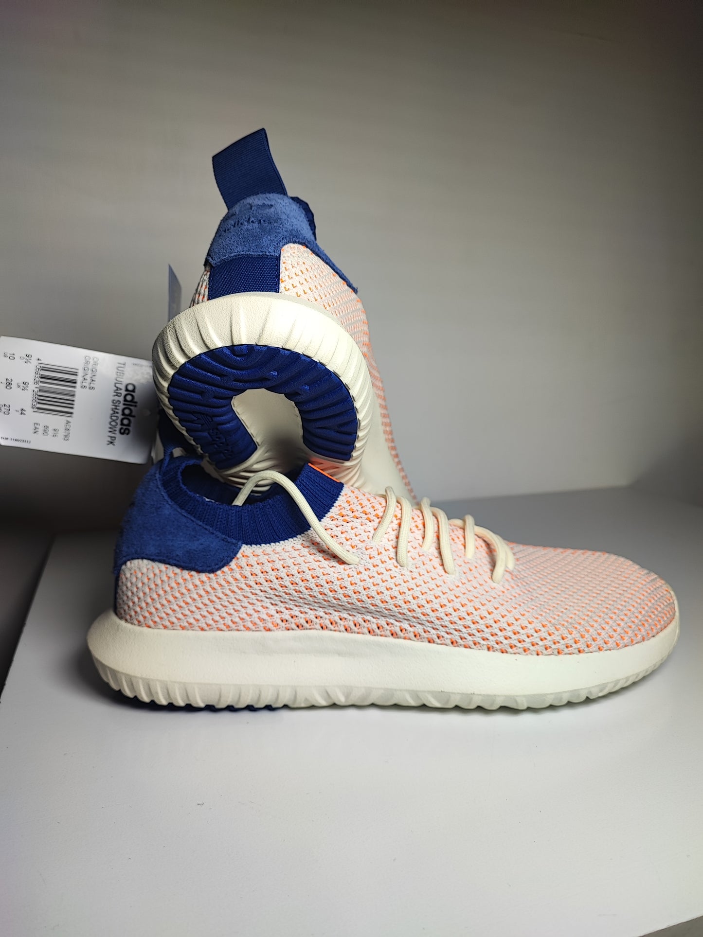 Adidas Tubular Shadow Beige / Naranja / Azul No 28
