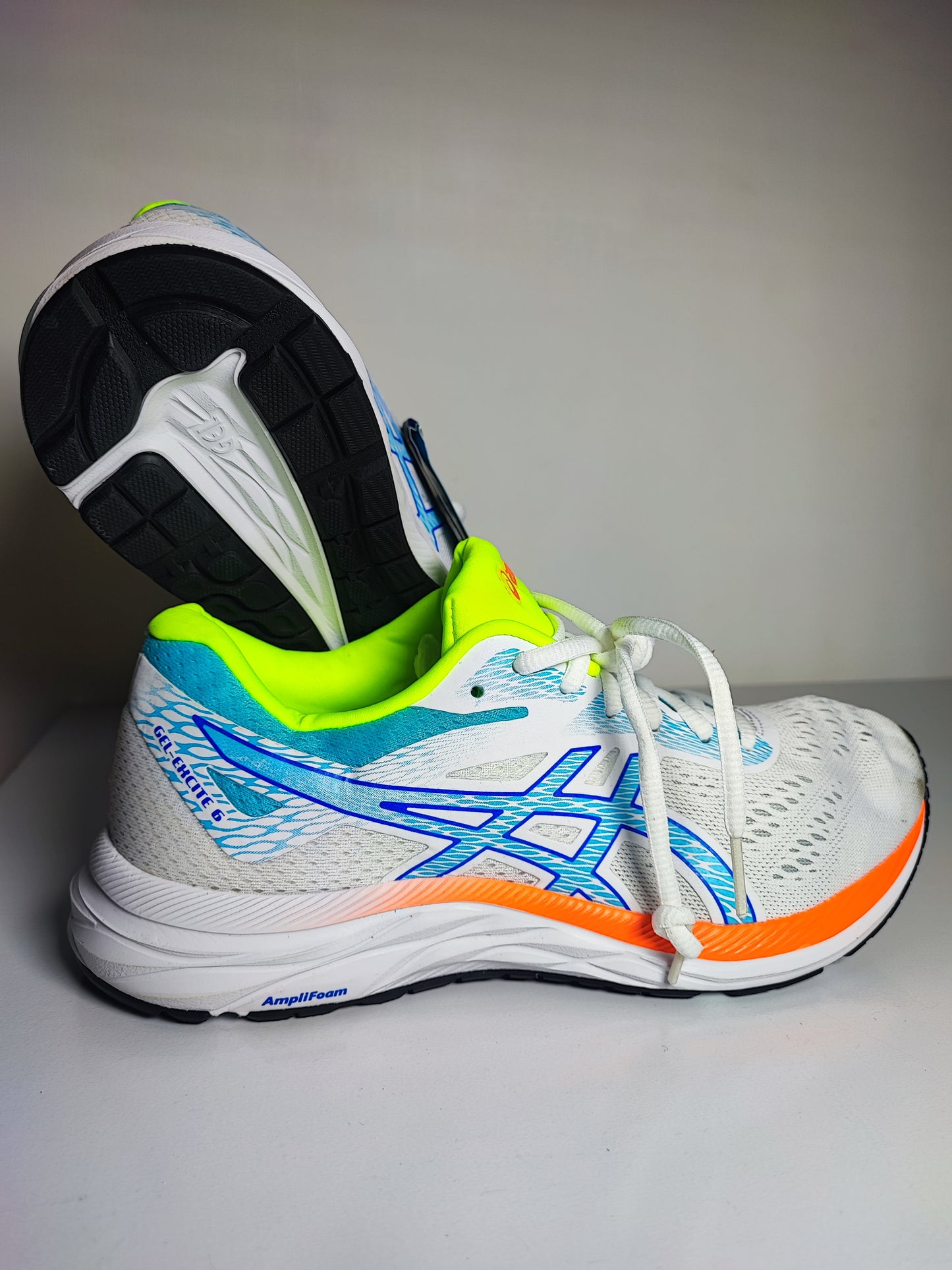 Asics Gel Excite 6 Running Blanco / Verde / Azul No 25