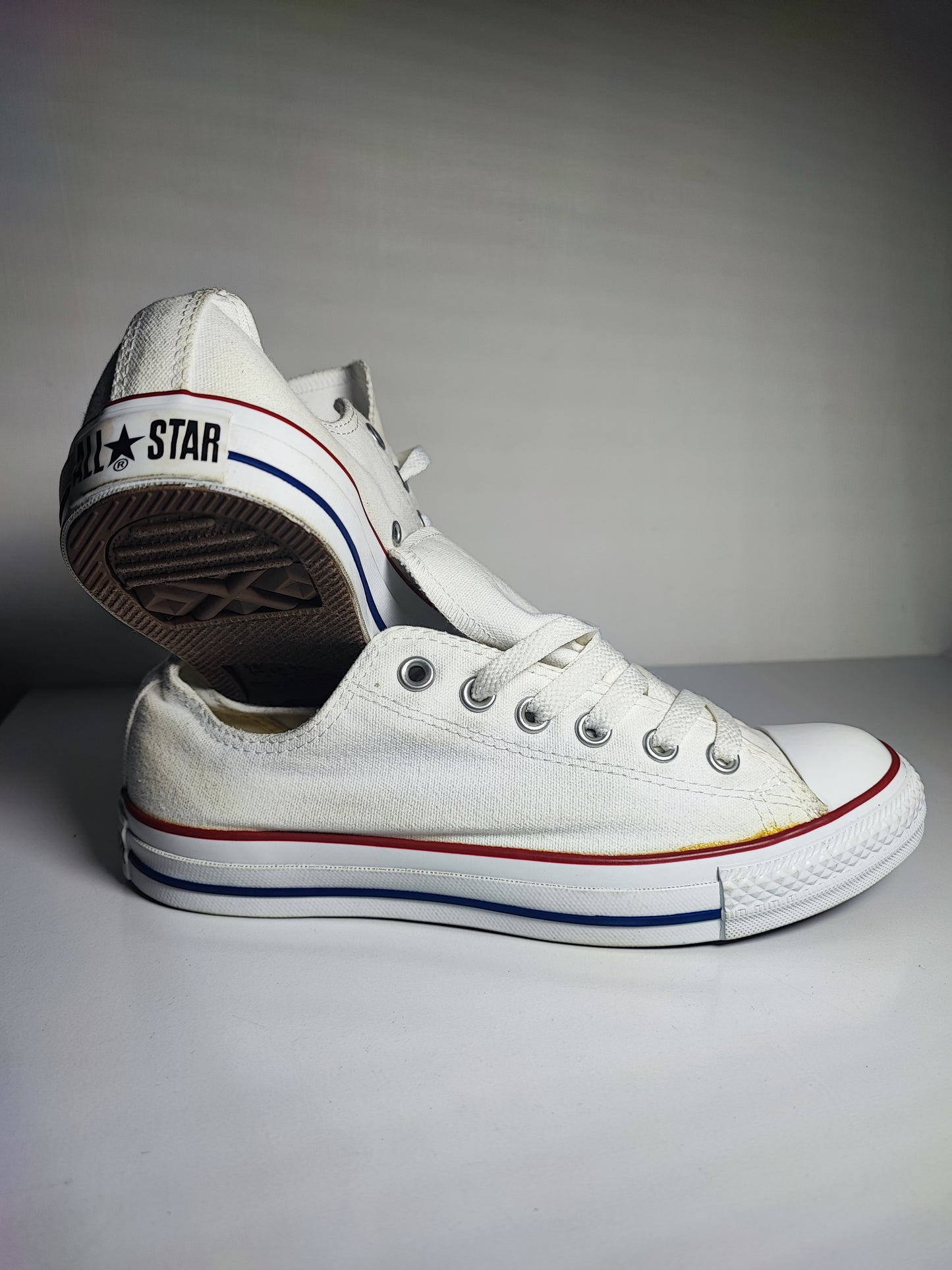 Converse Choclo Clasico Liso Blanco No 25