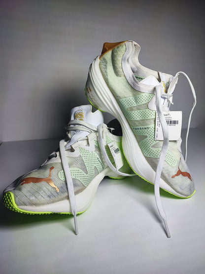 Puma Fast - Fwd Nitro Elite Fibra de Carbono Profesional Running Blanco / Verde No 23.5