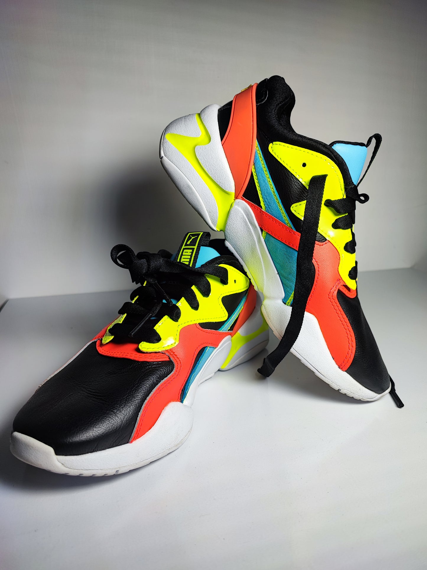 Puma Casual Negro/ Rosa / Verde No 22.5