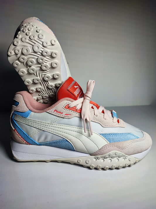 Puma Black Top Rider Running Blanco / Rosa No 23.5