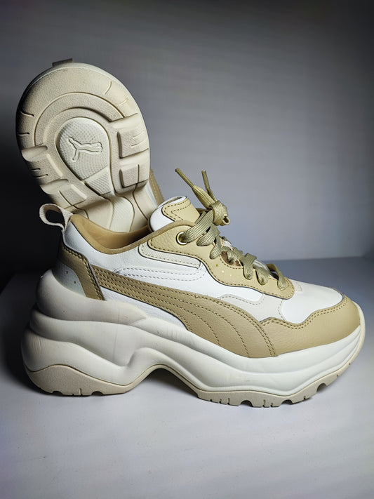Puma Bota Casual Cilia Wedge Beige / Cafe No 23.5