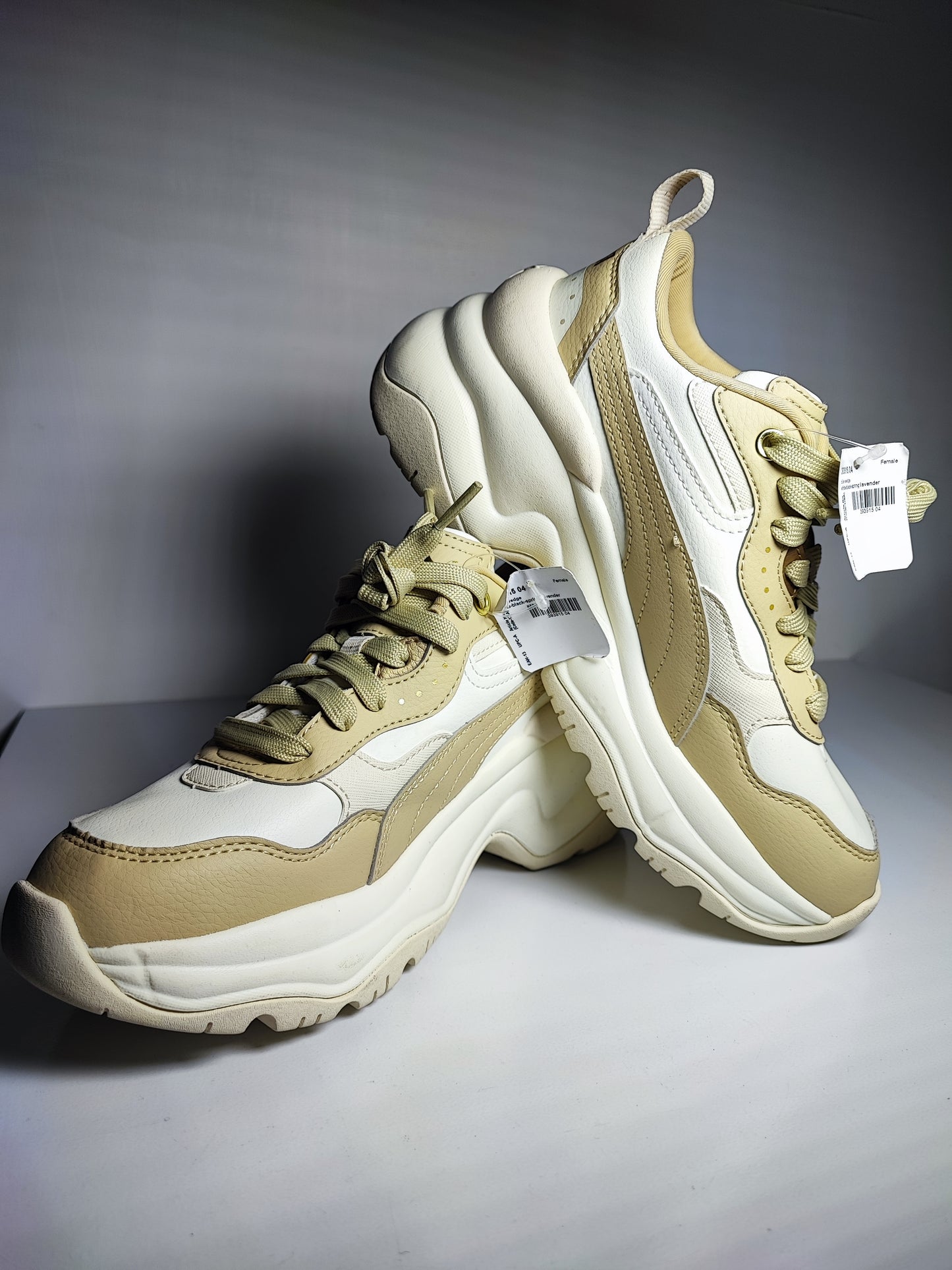 Puma Bota Casual Cilia Wedge Beige / Cafe No 23.5