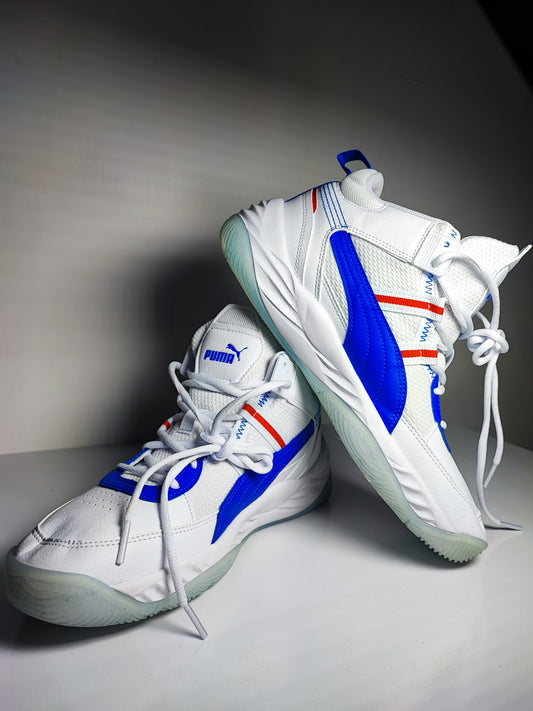 Puma Bota Basketball Blanco / Azul No 27