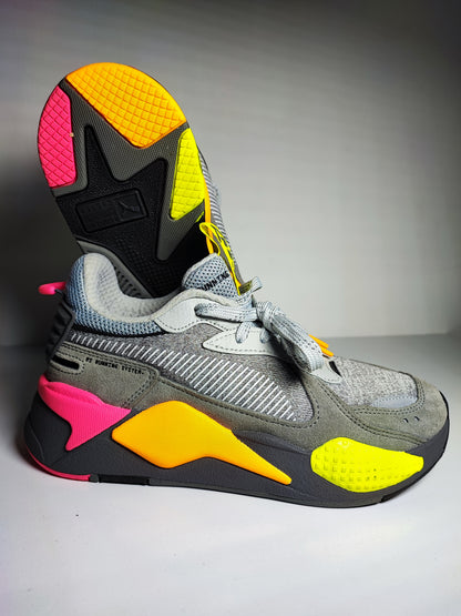 Puma Rs - X Casual Running Gris / Rosa / Naranja No 23