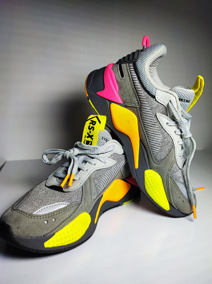 Puma Rs - X Casual Running Gris / Rosa / Naranja No 23
