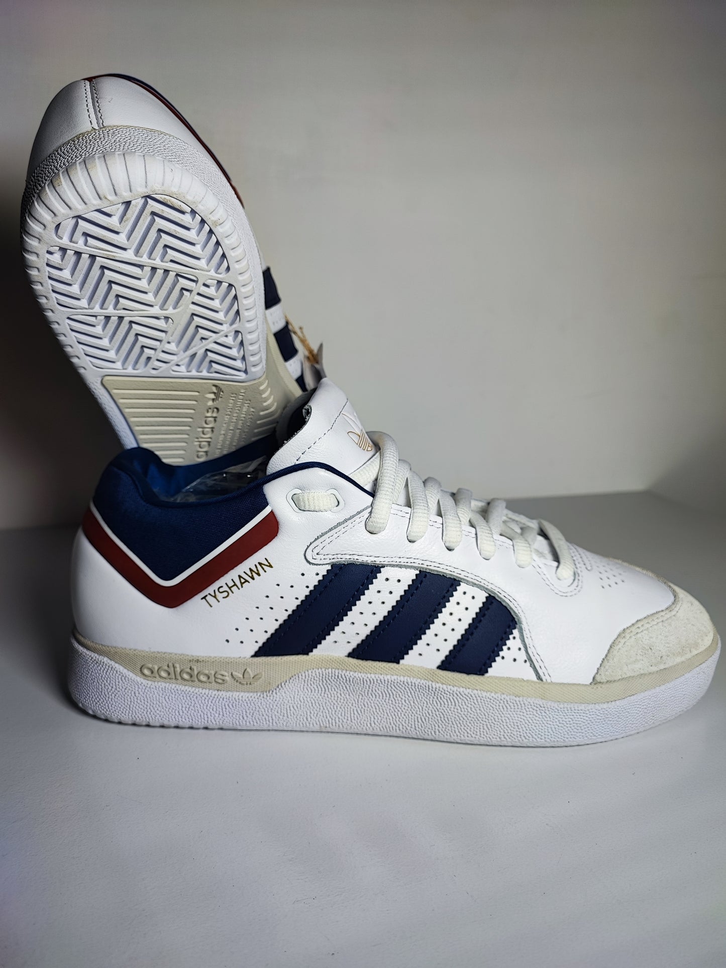 Adidas Casual Piel Skateboard Tyshawn Jones Blanco / Azul No 26.5