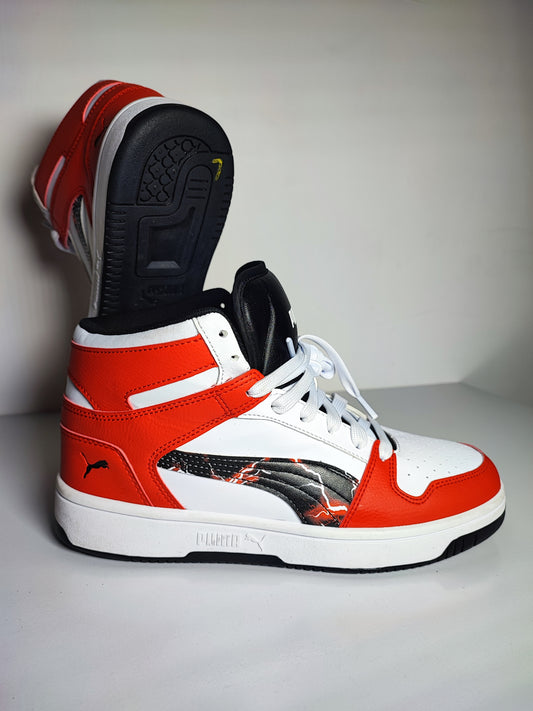 Puma Bota Casual Rojo / Negro / Blanco No 25