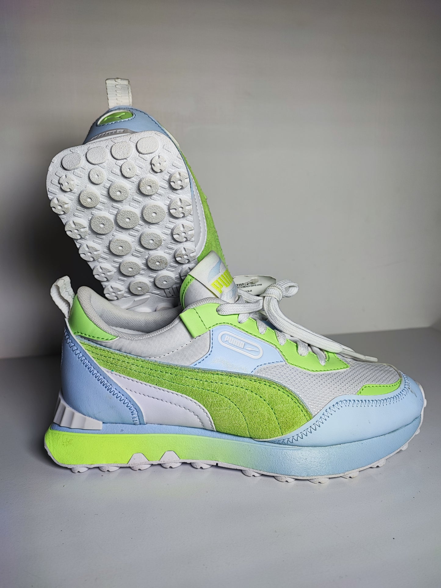 Puma Rider Fv Beach Days Running Azul Claro / Verde / Blanco No 23.5