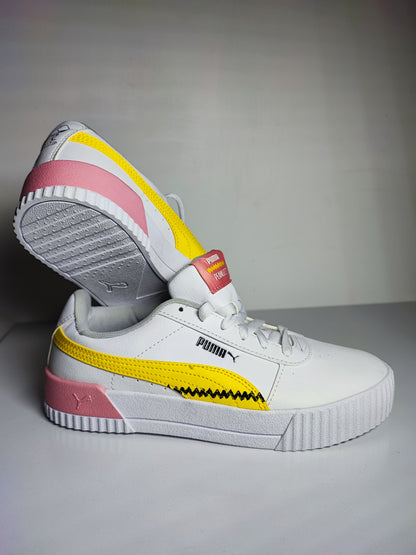 Puma Casual Edición especial Peanuts Blanco / Amarillo/ Rosa No 25