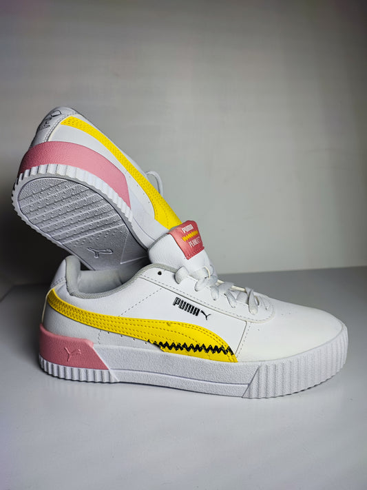 Puma Casual Edición especial Peanuts Blanco / Amarillo/ Rosa No 25