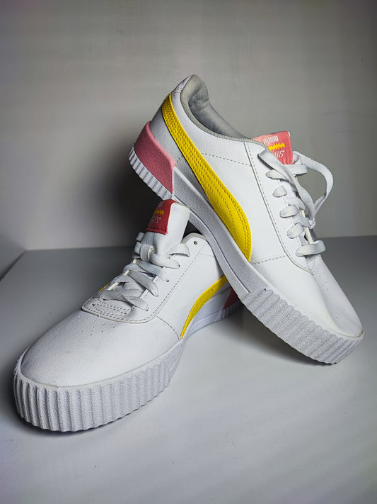 Puma Casual Edición especial Peanuts Blanco / Amarillo/ Rosa No 25