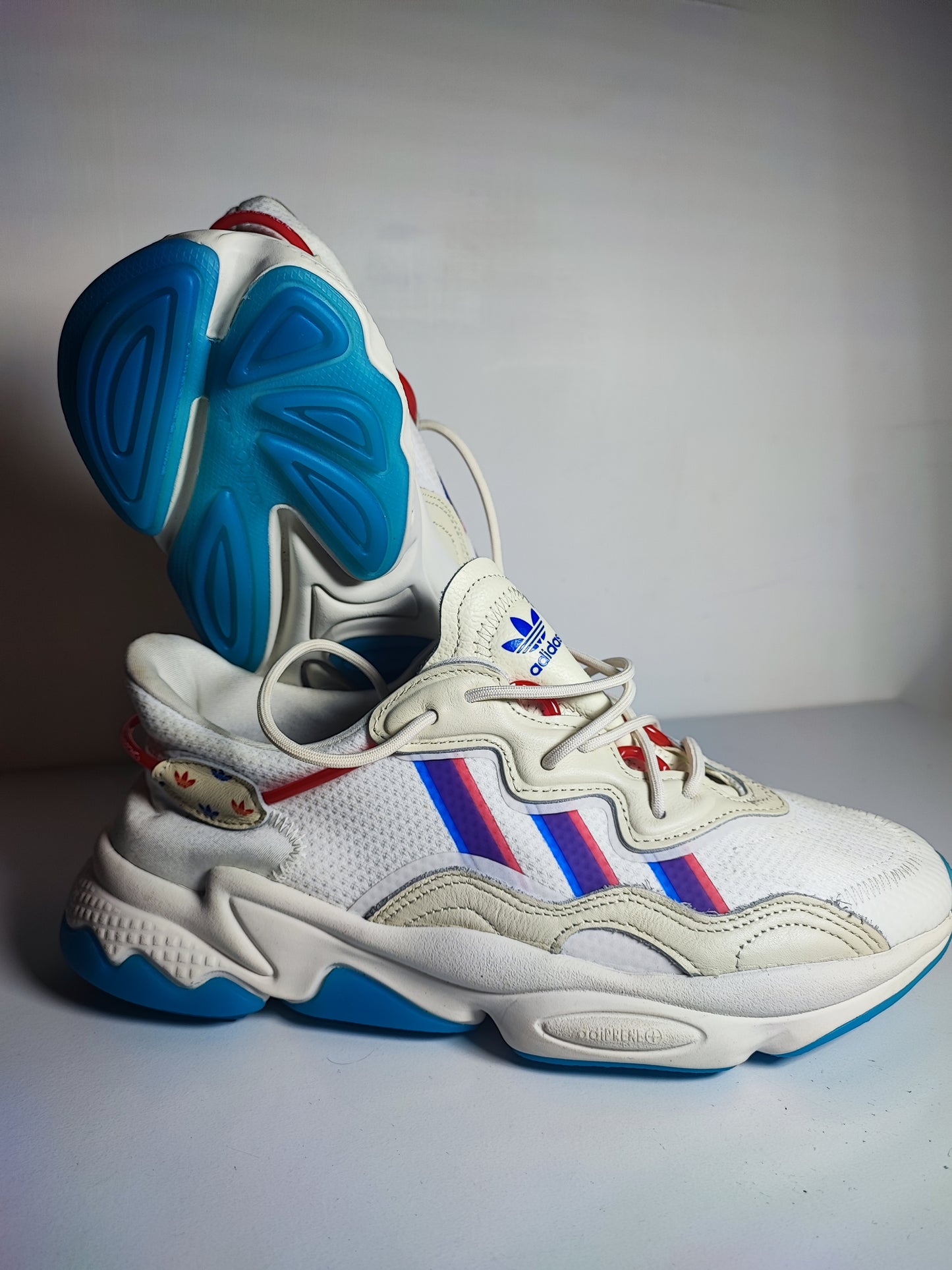 Adidas Ozweego Piel Blanco Azul / Rojo No 27