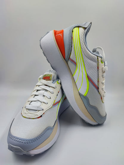 Puma Speed Racer Running Casual Blanco / Verde / Naranja No 22