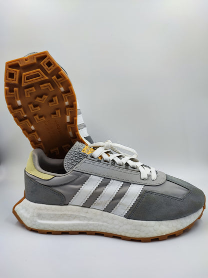 Adidas 3 Streifen Running Clasico Retro Gris / Blanco No 25